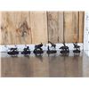 Image 1 : Set Of 6 Signed Pollani Miniature Bronze Sculptures