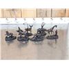 Image 9 : Set Of 6 Signed Pollani Miniature Bronze Sculptures
