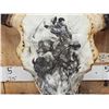 Image 2 : Big American Bison Buffalo Decorated Skull Taxidermy