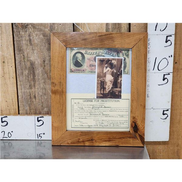 Copy Of 1878 Austin Texas Prostitution License