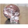 Image 3 : Hand Carved Human Skull In Strawberry Jasper Stone