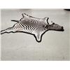 Image 2 : Unusual Zebra Rug With Finished Head Taxidermy