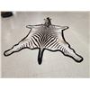 Image 3 : Unusual Zebra Rug With Finished Head Taxidermy