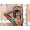 Image 2 : Hand Carved Wooden Cigar Store Indian