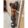 Image 5 : Hand Carved Wooden Cigar Store Indian