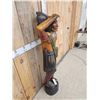 Image 6 : Hand Carved Wooden Cigar Store Indian