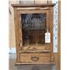 Image 1 : Oak Counter Top Cabinet Wint Evinrude Advertising