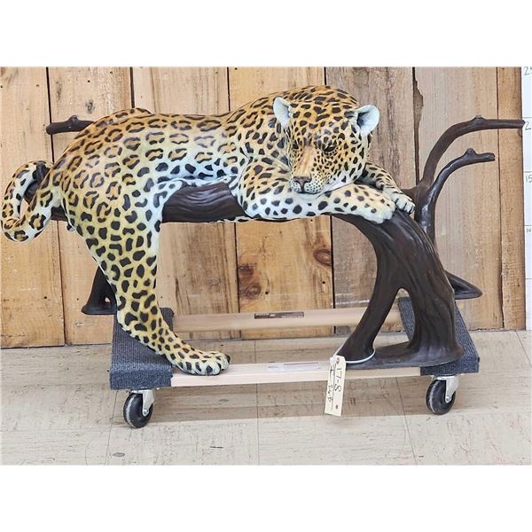 Gary Cooley Bronze Leopard Coffee Table "Lazy Days "