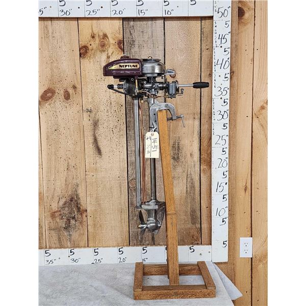 Circa 1940 Neptune Mighty Mite 1.5 HP Outboard Boat Motor