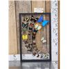 Image 1 : Frame Of 32 Beautiful Butterflies Taxidermy