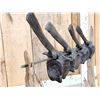 Image 13 : 4 Fossilized Maiasaura Dinosaur Vertebrae On Display Stand