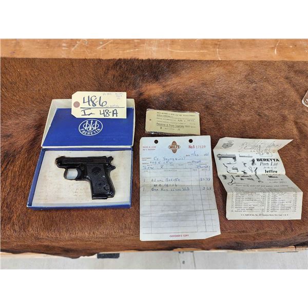 P. Beretta Model 950B Jetfire .25 Semi Auto Pistol