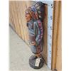 Image 3 : Hand Carved Wooden Cigar Store Indian
