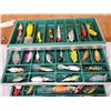 Image 3 : Vintage Kennedy Fishing Tackle Box With 53 Vintage Crankbaits