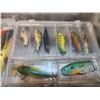 Image 10 : Vintage Kennedy Fishing Tackle Box With 55 Crank Bait Lures