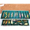 Image 5 : Vintage Kennedy Fishing Tackle Box With 55 Crank Bait Lures