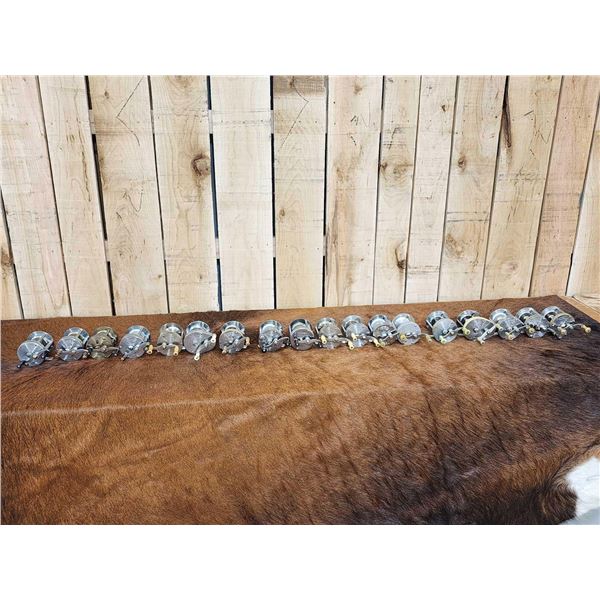 Collection Of 18 Vintage Shakespeare Bait Cast Fishing Reels