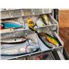 Image 13 : Vintage Simonsen Fishing Tackle Box With 60 Crank Bait Fishing Lures
