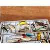 Image 9 : Vintage Simonsen Fishing Tackle Box With 60 Crank Bait Fishing Lures
