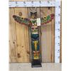 Image 1 : Hand Carved Wooden Totem Pole