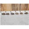 Image 5 : 6 Prehistoric Fossilized Trilobites