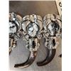 Image 10 : Spectacular Kenny Ray McNeilly Sterling Silver & Grizzly Bear Claw Navajo Style Squash Blossom