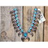 Image 12 : Gorgeous Navajo Squash Blossom Sterling Silver Bkack Bear Claw Necklace by Kenny Ray McNeilly Jr