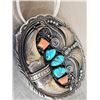 Image 2 : Vintage Sterling Silver Black Bear Claw Belt Buckle
