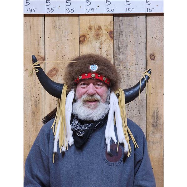 Authentic Native American Made Buffalo Head Dress