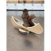 Image 5 : Squirrel In A Birch Bark Canoe Taxidermy