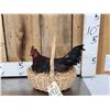 Image 1 : Chicken In A Basket Full Body Bird Taxidermy