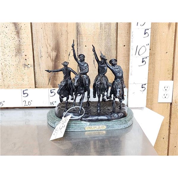 Frederick Remington Bronze " Coming Through The Rye "