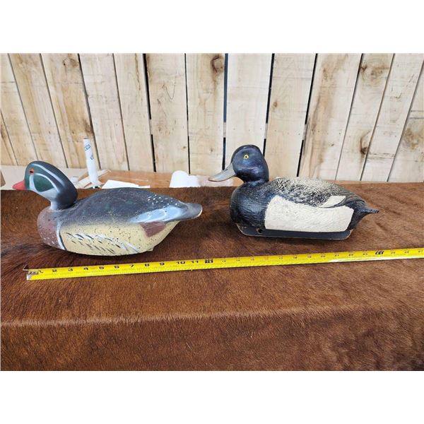 2 Vintage Duck Decoys