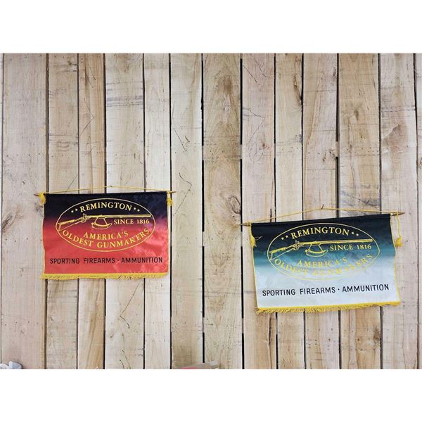 2 Remington Gun Store Advertising Banners
