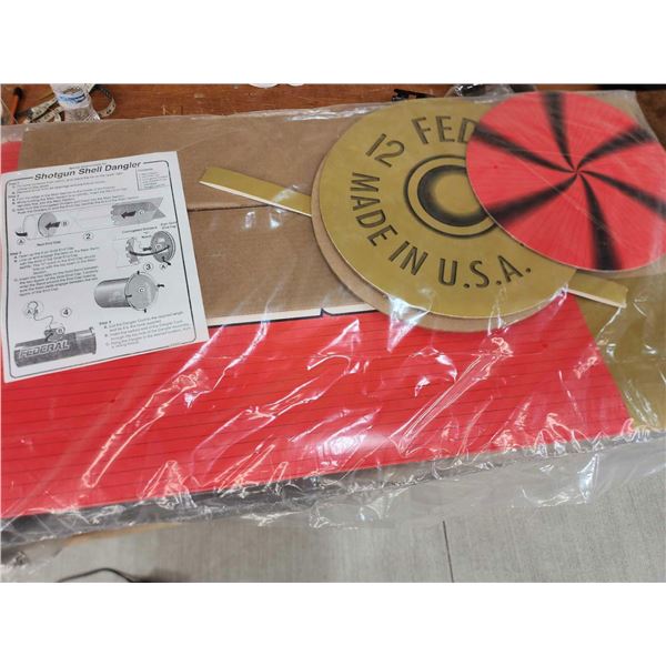 Federal Shotgun Shell Dangler Advertising Sign