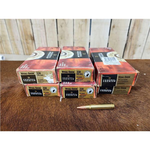 98 Rounds Of. 338 Win Mag Ammunition