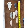 Image 2 : Group Of 7 Stone Points Native American Artifact