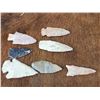 Image 3 : Group Of 7 Stone Points Native American Artifact