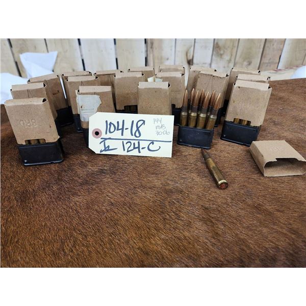 144 Rounds Of Military 30-06 Ammunition