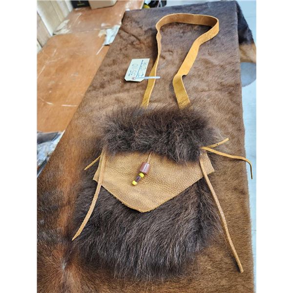 Native American Style Buckskin & Buffalo Hide Possibles Bag