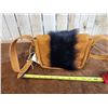 Image 3 : Native American Style Buckskin & Black Bear Paw Purse