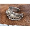 Image 3 : Navajo Style Silver Cuff Bracelet