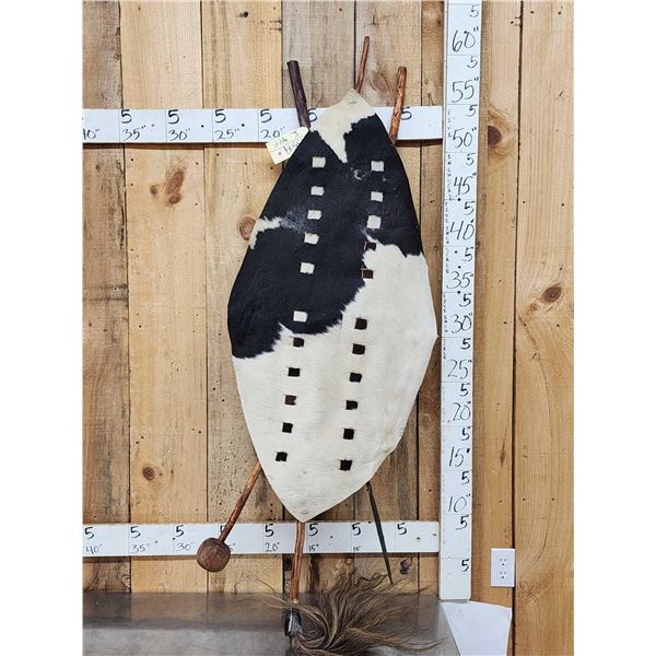 African Warrior Shield With Club & Speer