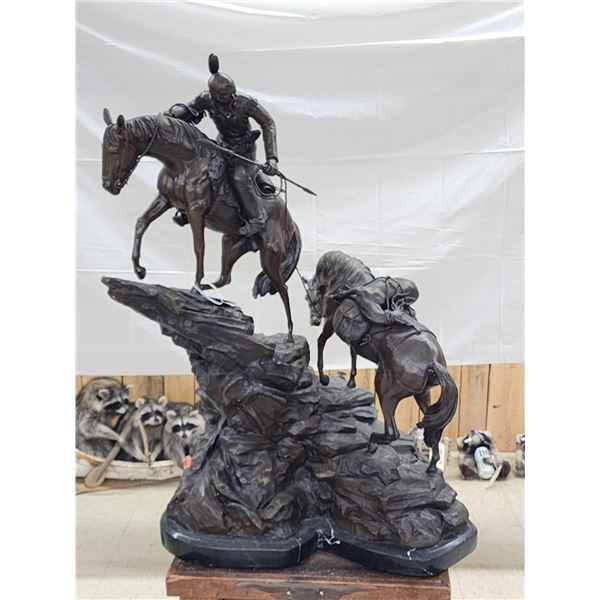 Jim Davidson Bronze " Western Indian Successful Hunt "
