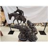 Image 3 : Jim Davidson Bronze " Western Indian Successful Hunt "