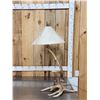 Image 2 : Awesome Self Standing Moose Shed Antler Lamp