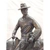 Image 7 : R. Clark Bronze Sculpture "Cowboy And Horses Crossing The Mountain "