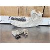 Image 6 : Subhyracodon " Running Rhino " Skull & Jaw Bone section Fossilized Fossil