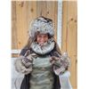 Image 1 : Silver Fox Fur Hat Collar & Mittens