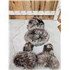 Image 5 : Silver Fox Fur Hat Collar & Mittens